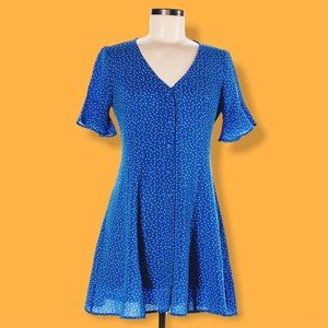Forever 21 Blue Polka Dot Dress